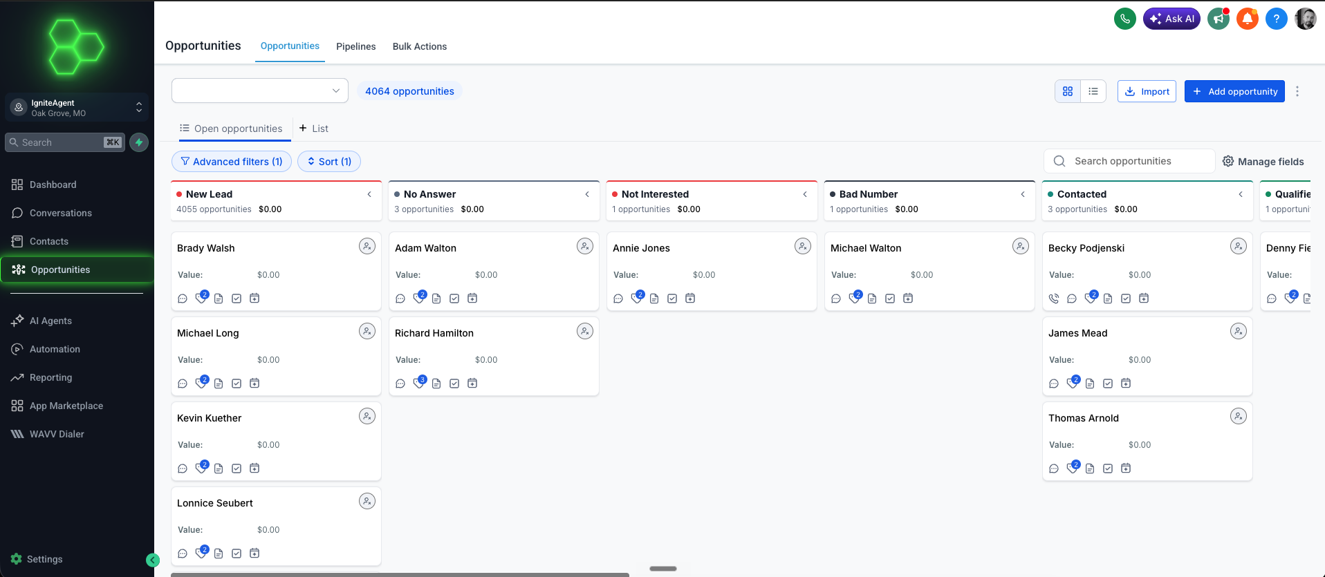 IgniteAgent Live Pipeline