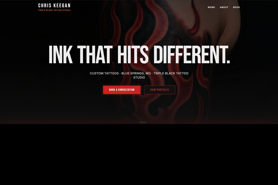 Keegan's Beard website